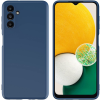 Forcell Samsung Galaxy A13 5G / A04s szilikon tok, hátlaptok, telefon tok, velúr belsővel, matt, kék, Silicone