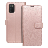 Forcell Samsung Galaxy S23 telefon tok, könyvtok, oldalra nyíló tok, mágnesesen záródó, rose gold, mandala, SM-S911, Forcell Mezzo