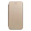 Forcell Samsung Galaxy S24 FE SM-S721, Oldalra nyíló tok, stand, Forcell Elegance, arany