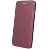Forcell Samsung Galaxy S24 FE SM-S721, Oldalra nyíló tok, stand, Forcell Elegance, bordó