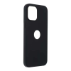  Forcell Silicone iPhone 13 Mini (5,4") fekete Szilikon tok velúr belsővel