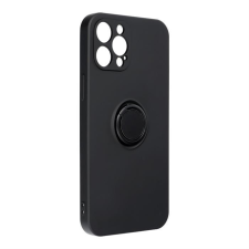Forcell Silicone Ring Tok iPhone 12 Pro max fekete tok és táska