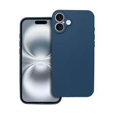 Forcell Soft iPhone 16 Plus szilikon tok, sötétkék tok és táska