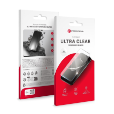 Forcell Ultra Clear Glass edzett üveg fekete szegéllyel iPhone 16 Plus mobiltelefon kellék