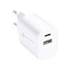 Forcell utazási töltő USB C és USB A aljzatokkal - 3A 30W PD és Quick Charge 4.0 funkcióval
