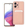 Forcell Xiaomi Poco X5 Pro 5G Telefontok - Forcell Card - pink kártyatartós szilikon hátlap tok