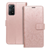 Forcell Xiaomi Redmi Note 11 Pro 4G / 5G (Globál) / Note 12 Pro 4G könyvtok, fliptok, telefon tok, mágneszáras, bankkártyatartós, mandala mintás, rose gold Forcell Mezzo