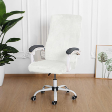 Forcheer Forgószék Huzat (XL-es, bársonyos, 1 részes, fehér) lakástextília