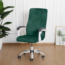 Forcheer Forgószék Huzat (XL-es, bársonyos, 1 részes, rugalmas, mosható, sötétzöld) lakástextília