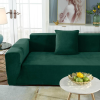 Forcheer Kanapé Huzat (bársonyos, 3 személyes, sötétzöld)