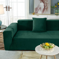 Forcheer Kanapé Huzat (bársonyos, 3 személyes, sötétzöld) lakástextília