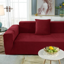 Forcheer Kanapé Huzat (bársonyos, 4 személyes, bordó) lakástextília