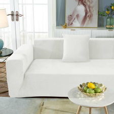 Forcheer Klasszikus Fotel Huzat (bársonyos, fehér) lakástextília