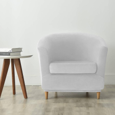 Forcheer Klub Fotel Huzat (bársonyos, világosszürke) lakástextília