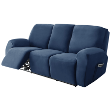 Forcheer Relax Fotel Huzat (bársonyos, 3 üléses, tengerészkék rugalmas) lakástextília