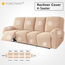 Forcheer Relax Fotel Huzat (enyhén vízlepergető, 4 üléses, bézs, rugalmas) lakástextília