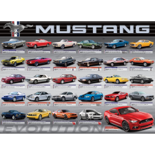 Ford Mustang fejlődés puzzle puzzle, kirakós