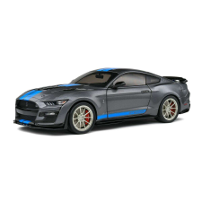  Ford Shelby GT500 KR silver/blue 2022 modell autó 1:18 makett