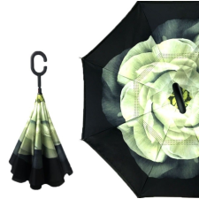  Fordított esernyő mintával Virág minta esernyő