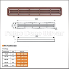 Forest Szellőzőrács 444 Négyszög alakú Barna bútor