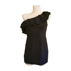  Forever 21 fekete félvállas női ruha (méret: S)