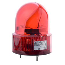  Forgótükrös jelzőfény, 120mm, IP23, piros, 24VAC/DC, berregővel XVR12B04S Schneider biztonságtechnikai eszköz