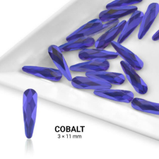  Formakő csepp alakú - 3x11mm - Cobalt 20db körömdíszítő