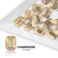 Formakő téglalap alakú - 6x8mm - Champagne körömdíszítő