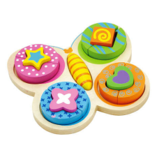  Formalap pillangós Fajáték formabedobó