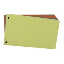 Fornax Elválasztó lap FORNAX 10,5x24cm zöld 100db regiszter és tartozékai
