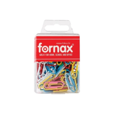 Fornax Gemkapocs 32mm, BC-46 színes Nr.2 műanyag dobozban Fornax gemkapocs, tűzőkapocs