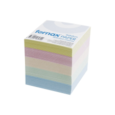 Fornax Jegyzettömb ragasztott 9x9x9cm FORNAX pasztell jegyzettömb
