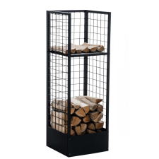  Forrest tűzifa tároló állvány fekete 40x40x120 cm 1617857120 kerti tárolás