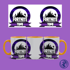  Fortnite logo bögre (Narancssárga) bögrék, csészék