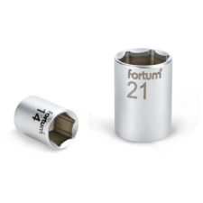 Fortum dugófej, 1/4", 13mm, 61CrV5, mattkróm, 25mm hosszú (4701413) dugókulcs