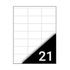  Fortuna etikett 2100db - 63,5x38,1mm etikett