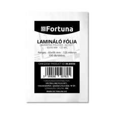 Fortuna Lamináló fólia FORTUNA 65x95mm 125 mikron fényes 100/dob lamináló fólia