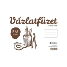 Fortuna Vázlatfüzet spirálozott FORTUNA B/5 32 lapos famentes füzet