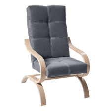  Fotel, szürke/bükk, GINY bútor