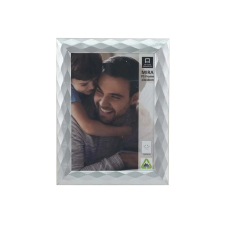  Fotókeret műanyag Mira ezüst S 13 cm x 18 cm fényképkeret