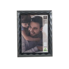  Fotókeret műanyag Mira fekete S 13 cm x 18 cm fényképkeret