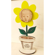 Fotós,festett virág,álló dekorációs kellék