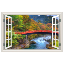  Fotótapéta Ablakhíd, erdő, őszi, 250 x 170 cm tapéta, díszléc és más dekoráció