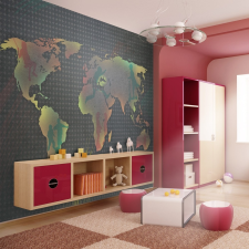 Fotótapéta térkép - map (for children) Világtérkép gyerekeknek 300x231 térkép