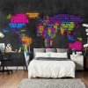  Fotótapéta térkép - map, Italian - colors Világtérkép 300x231