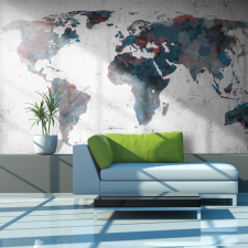 Fotótapéta térkép - World map on the wall Világtérkép 450x270 térkép