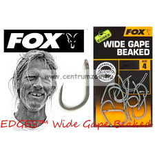  Fox Edges™ Edges™ Wide Gape Beaked Barbless- Bojlis Horog Szakáll Nélküli 10Db (Chk188 Chk189) horog