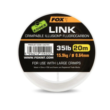  Fox Edges™ Link Illusion Flurocarbon 35lb 0.64mm krimpelhető zsinór (CAC791) horgászzsinór