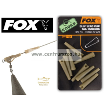  Fox Edges™ Slik® Lead Clip Tail Rubber - Size 10 Khaki Szerelék (Cac480) horgászkiegészítő