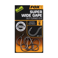 FOX Edges Super Wide Gape horog 10db teflon bevonattal teflon bevonattal - 4 horog